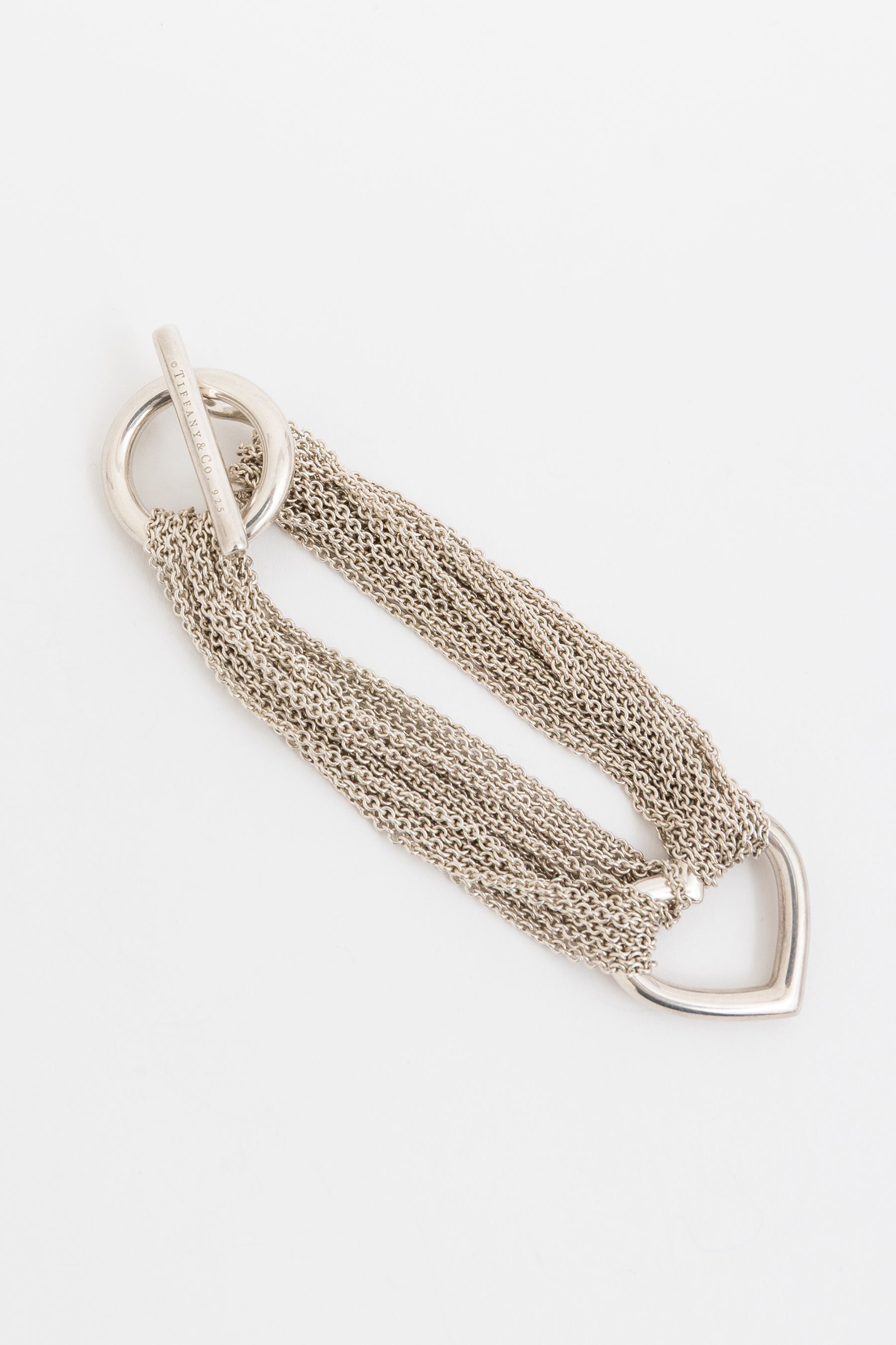 Open Heart Toggle Clasp Bracelet