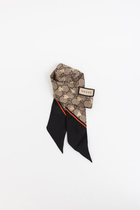Twill Neck Bow Scarf