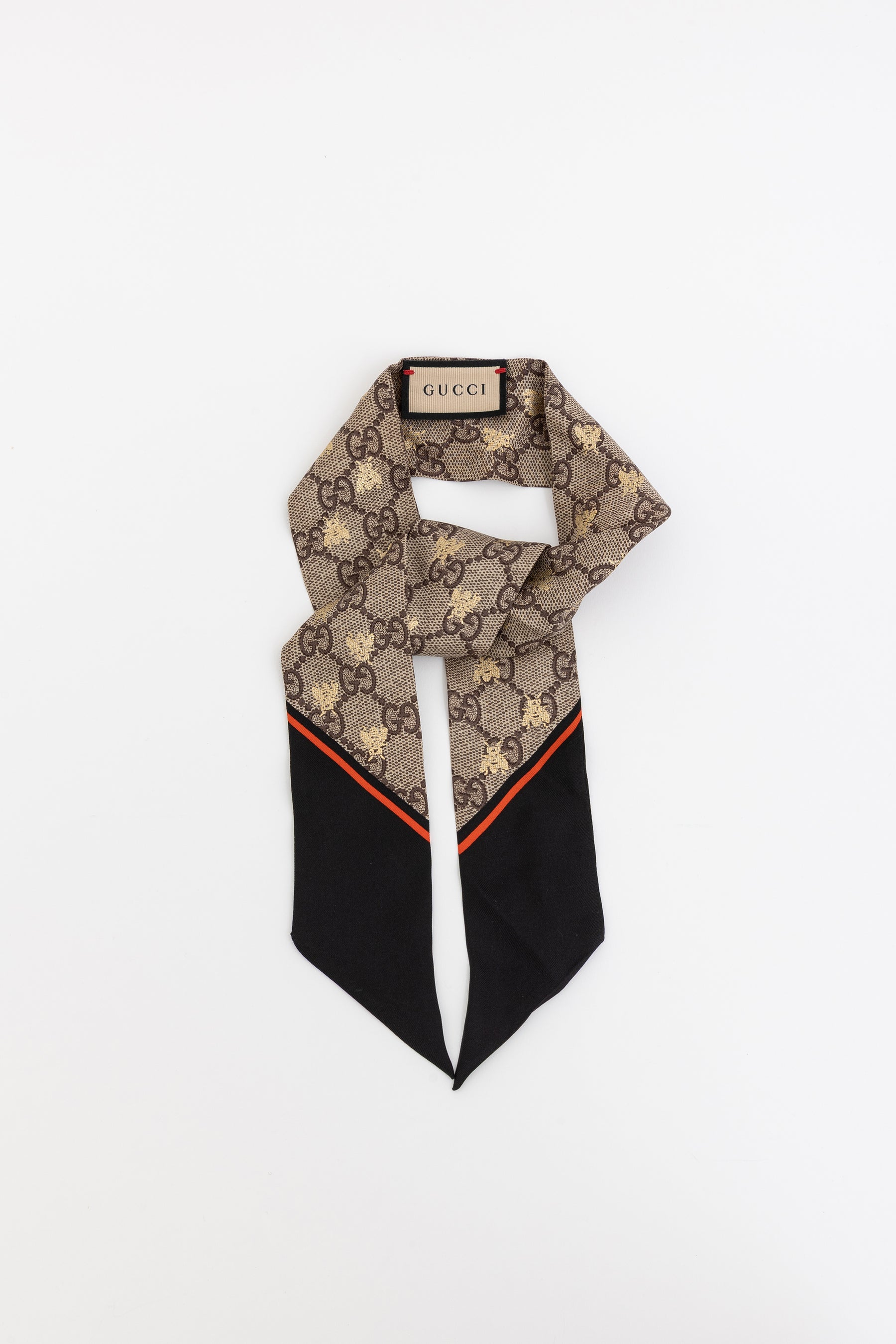 Twill Neck Bow Scarf