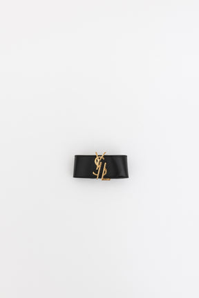 YSL Cassandre Monogram Leather Cuff