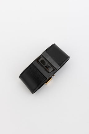 YSL Cassandre Monogram Leather Cuff