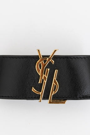 YSL Cassandre Monogram Leather Cuff