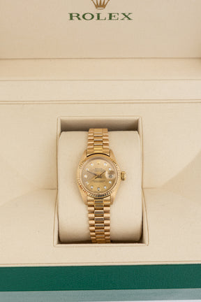 Lady-Datejust 18k Yellow Gold 26mm Watch