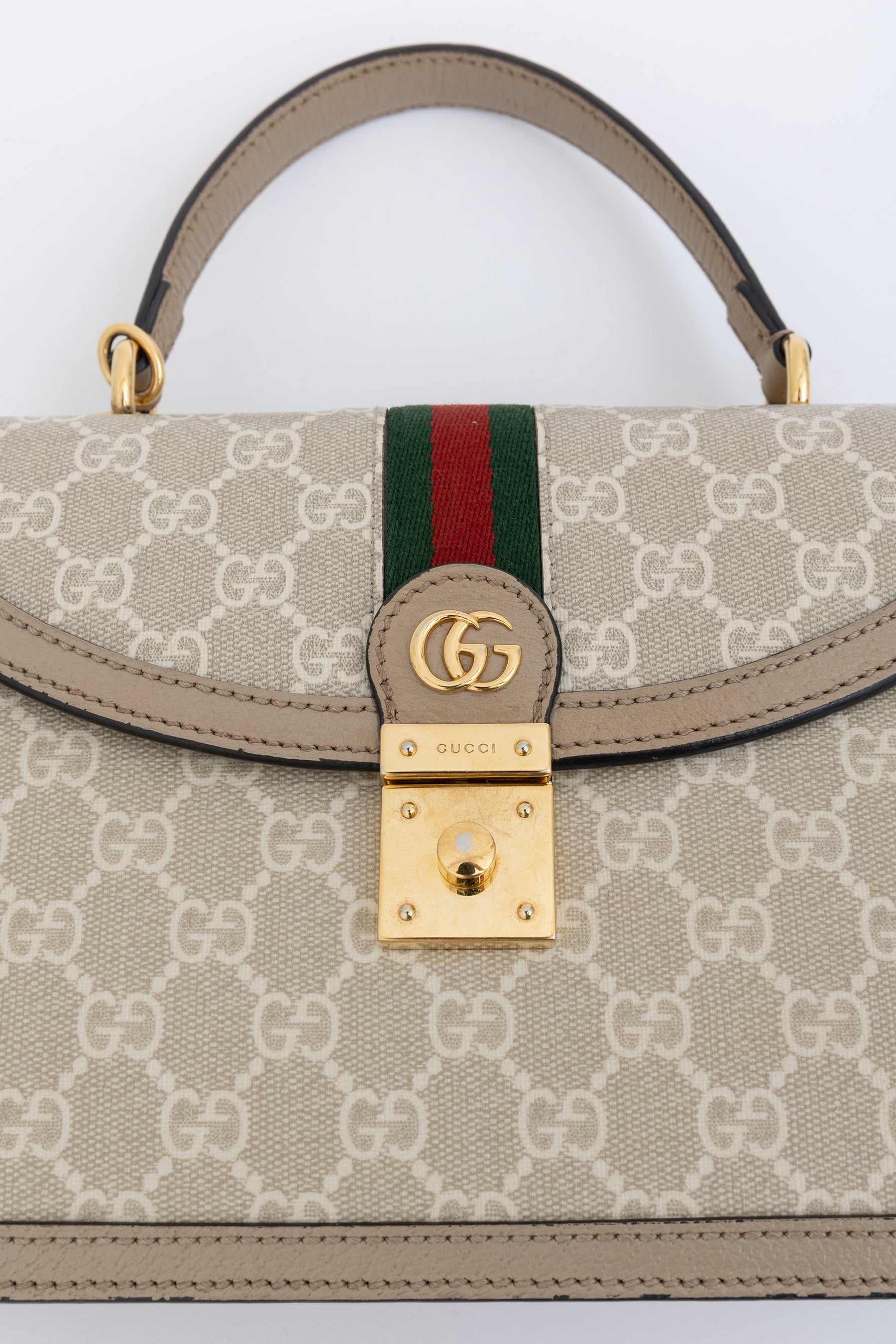 Ophidia Medium Top Handle Bag