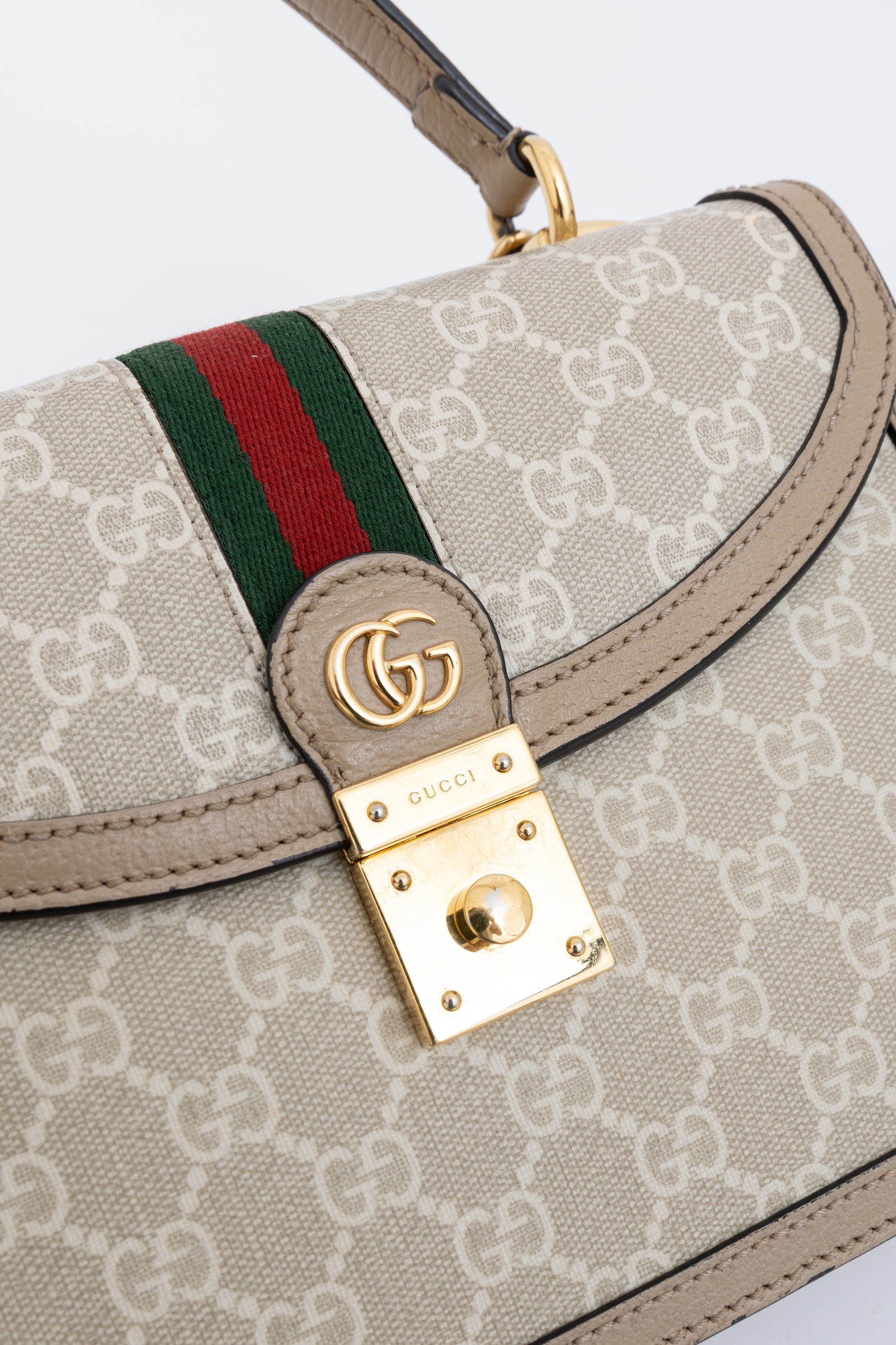 Ophidia Medium Top Handle Bag