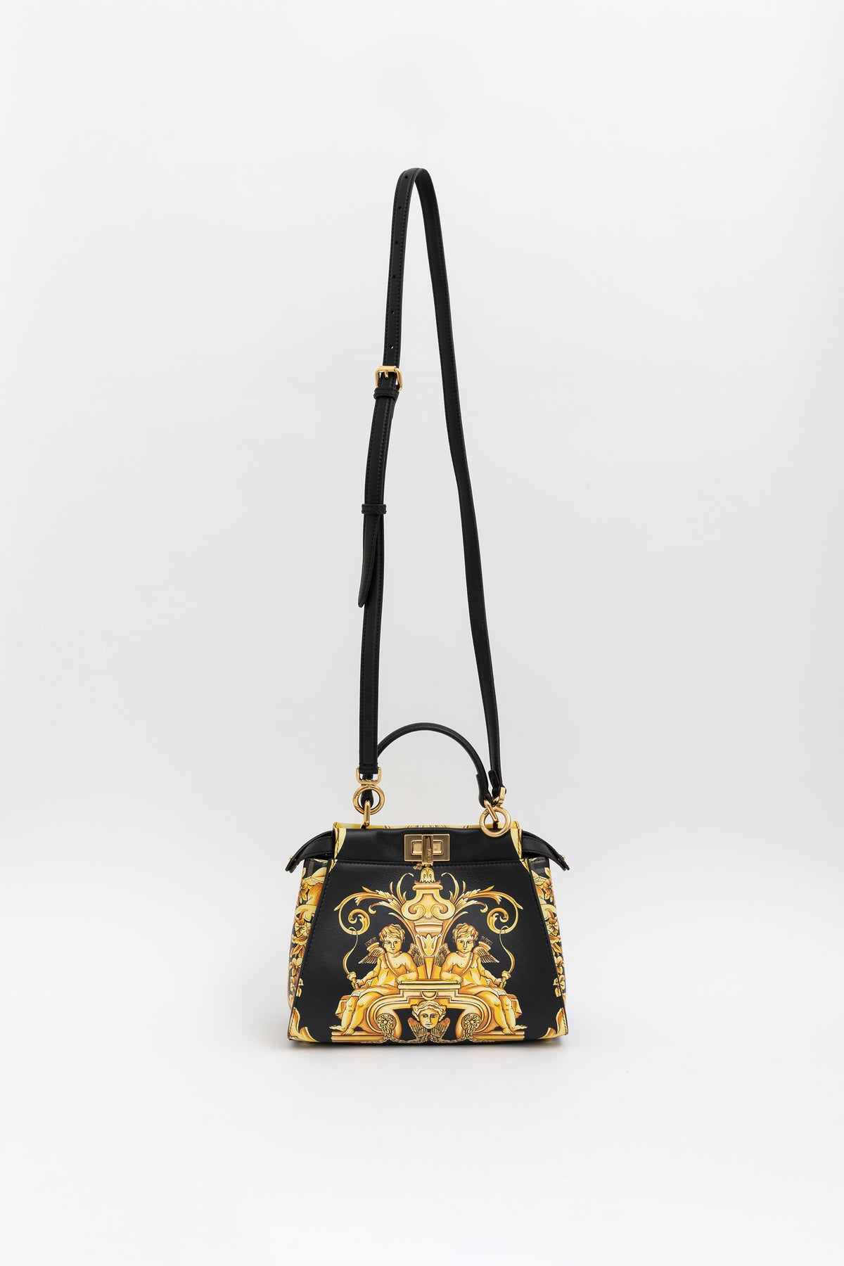 x Versace Fendace FF Baroque Mini Peekaboo Satchel