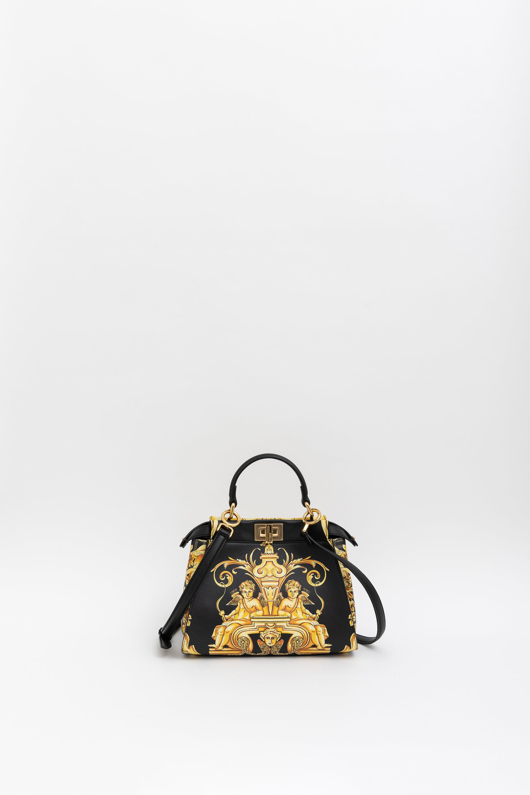 x Versace Fendace FF Baroque Mini Peekaboo Satchel