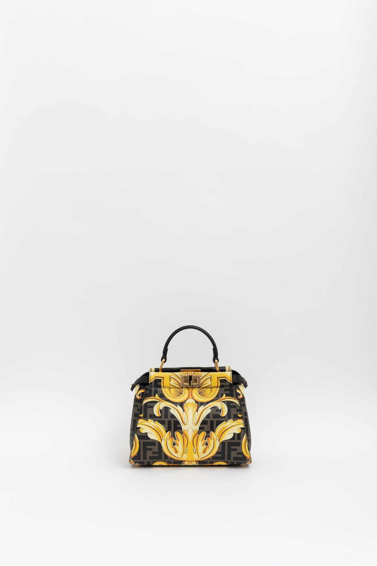 x Versace Fendace FF Baroque Mini Peekaboo Satchel