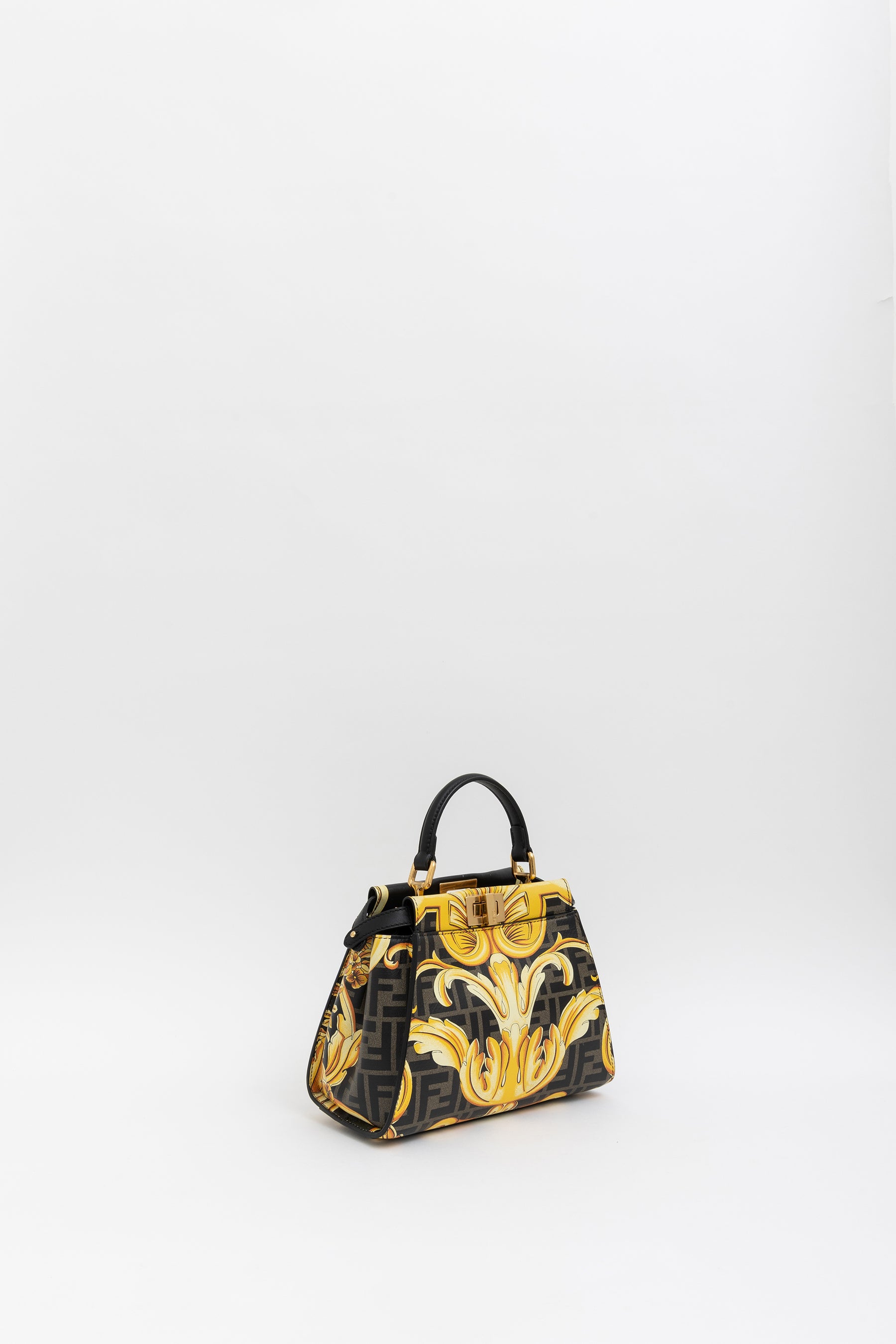 x Versace Fendace FF Baroque Mini Peekaboo Satchel