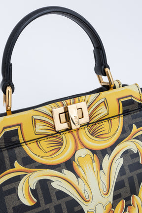 x Versace Fendace FF Baroque Mini Peekaboo Satchel