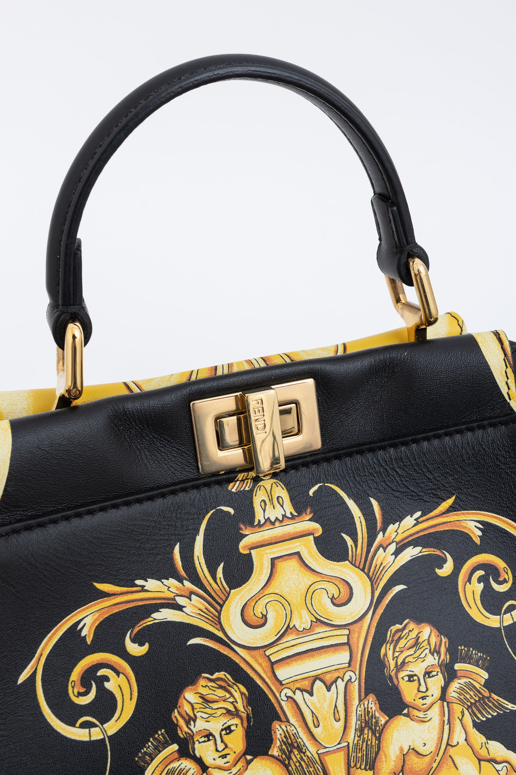 x Versace Fendace FF Baroque Mini Peekaboo Satchel