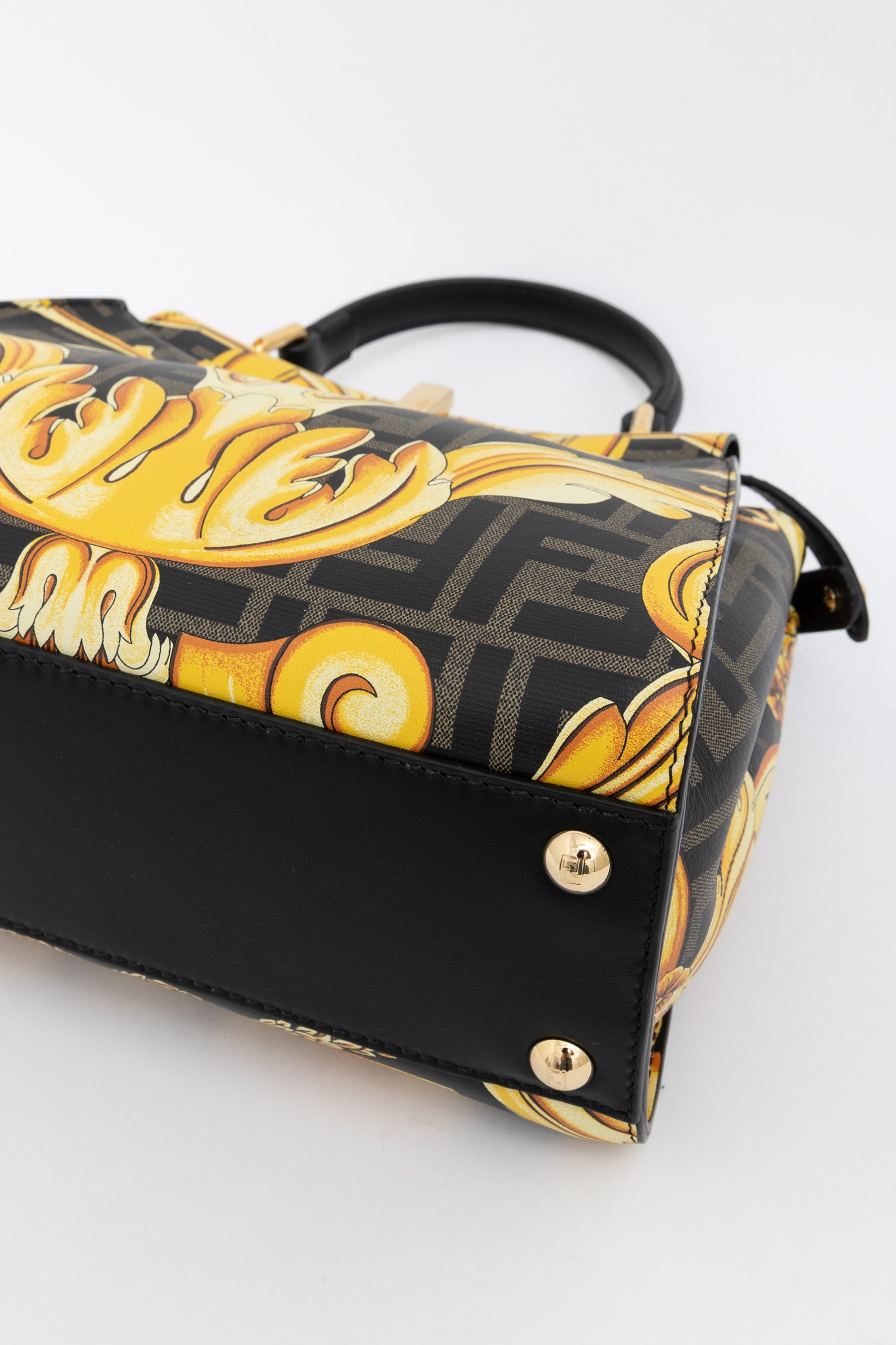 x Versace Fendace FF Baroque Mini Peekaboo Satchel