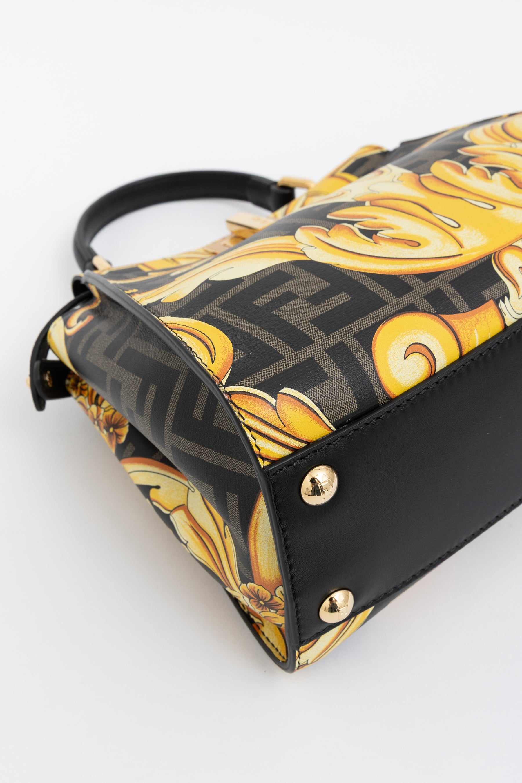 x Versace Fendace FF Baroque Mini Peekaboo Satchel