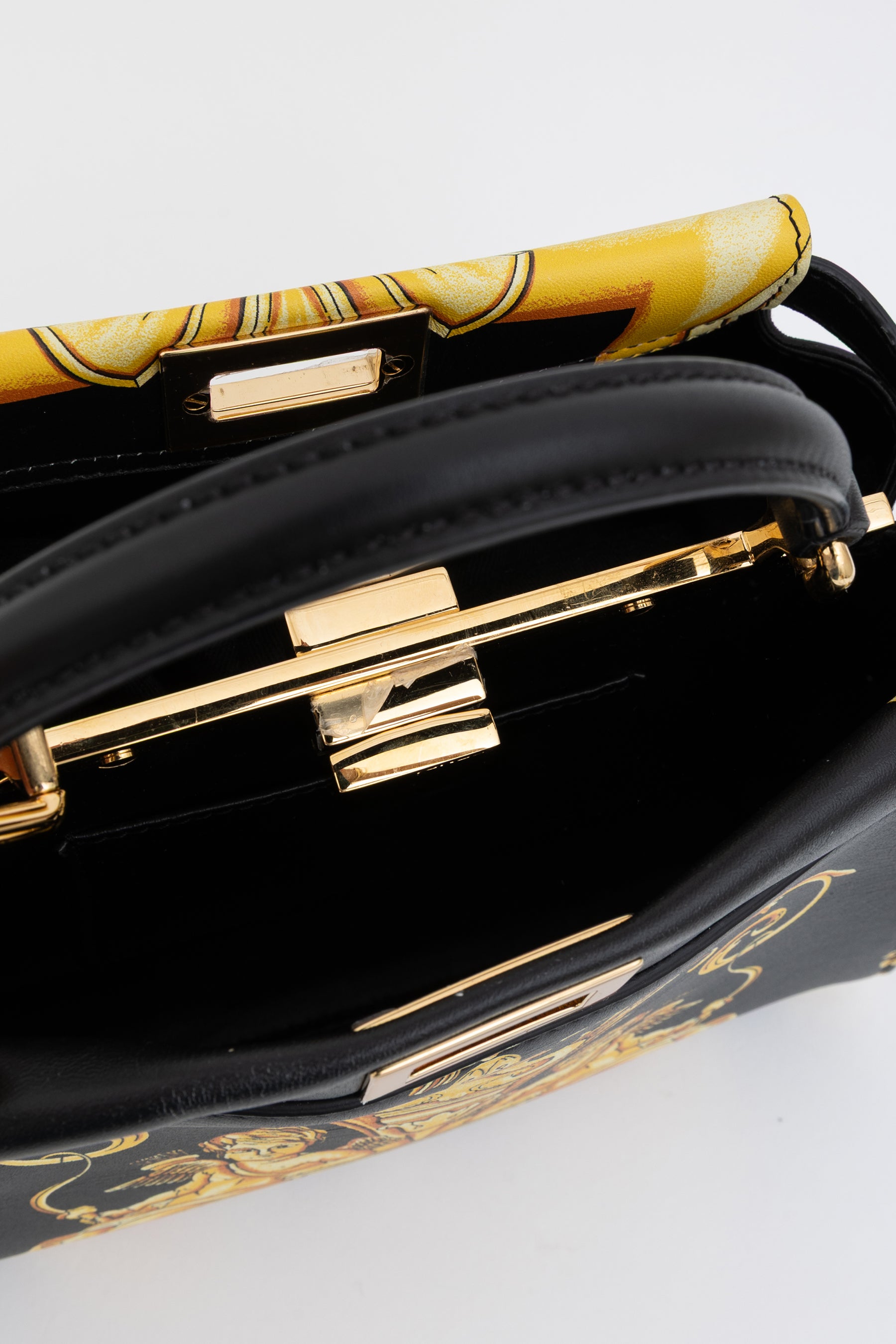 x Versace Fendace FF Baroque Mini Peekaboo Satchel