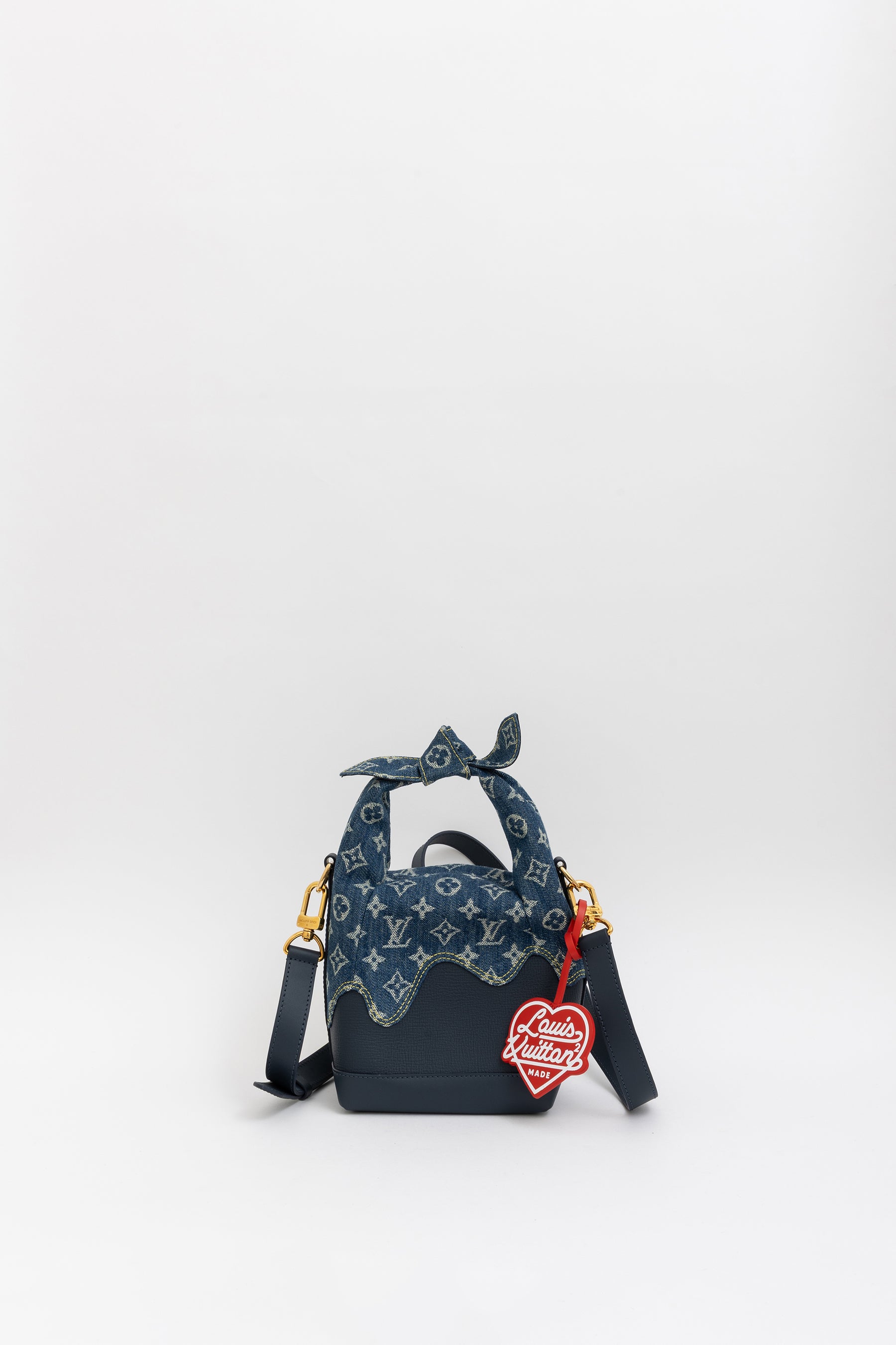 x Nigo Taurillon Monogram Denim Japanese Cruiser Bag