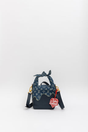 x Nigo Taurillon Monogram Denim Japanese Cruiser Bag