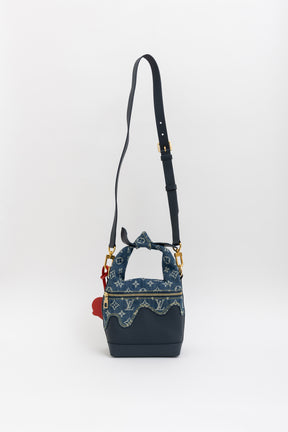 x Nigo Taurillon Monogram Denim Japanese Cruiser Bag