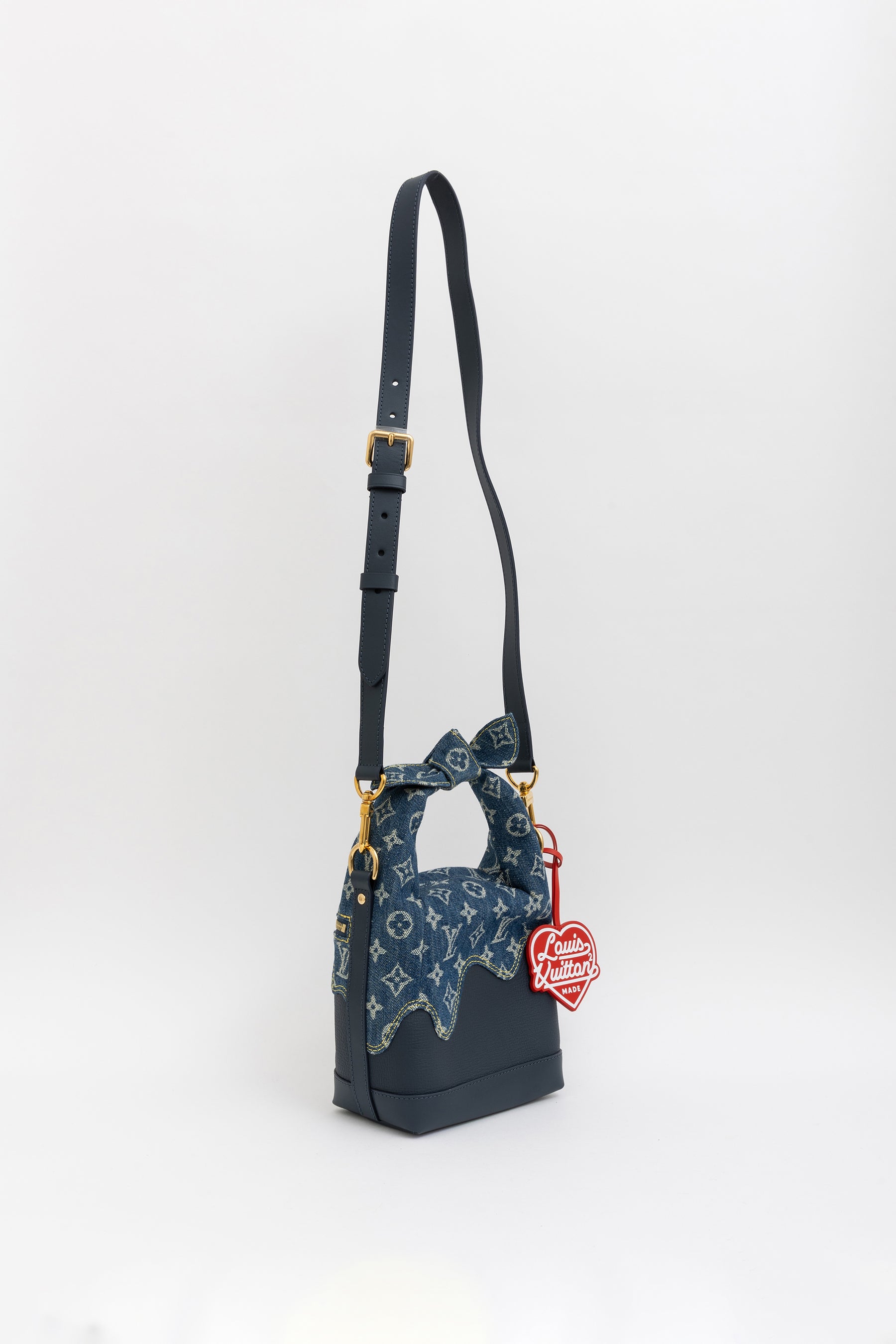 x Nigo Taurillon Monogram Denim Japanese Cruiser Bag