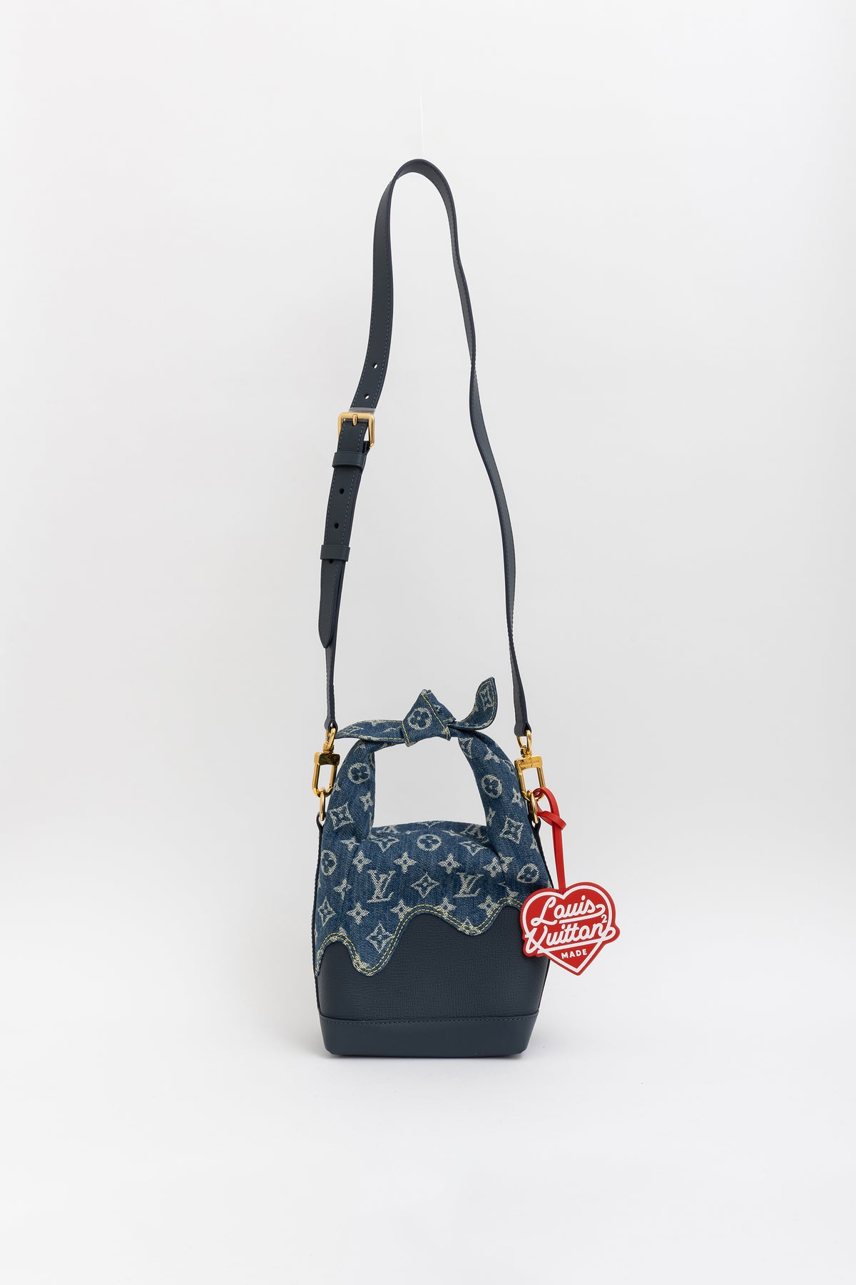 x Nigo Taurillon Monogram Denim Japanese Cruiser Bag