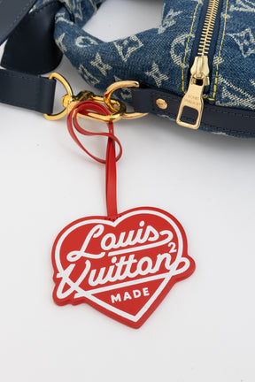 x Nigo Taurillon Monogram Denim Japanese Cruiser Bag