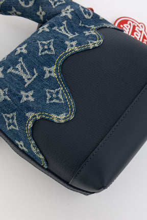 x Nigo Taurillon Monogram Denim Japanese Cruiser Bag