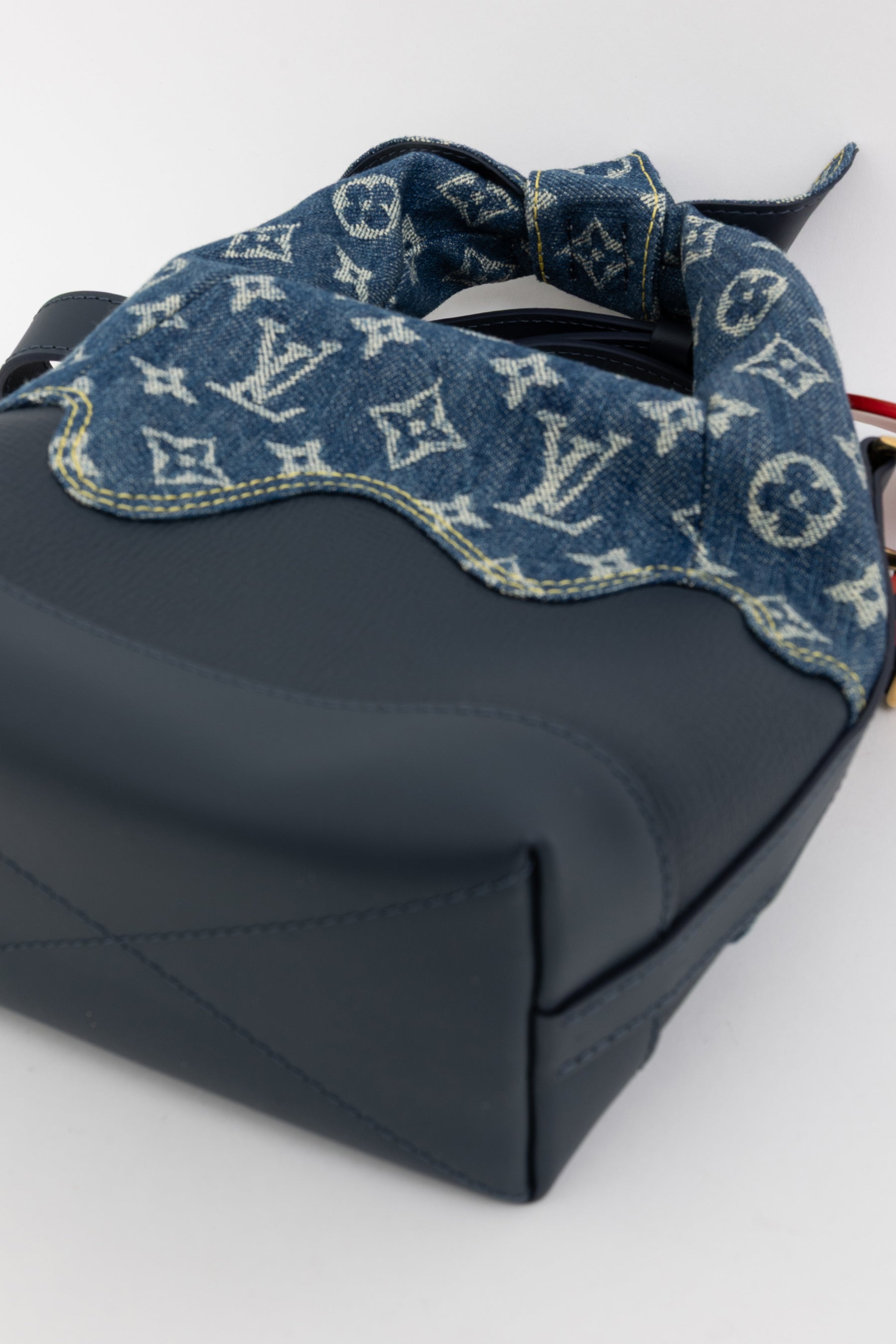 x Nigo Taurillon Monogram Denim Japanese Cruiser Bag
