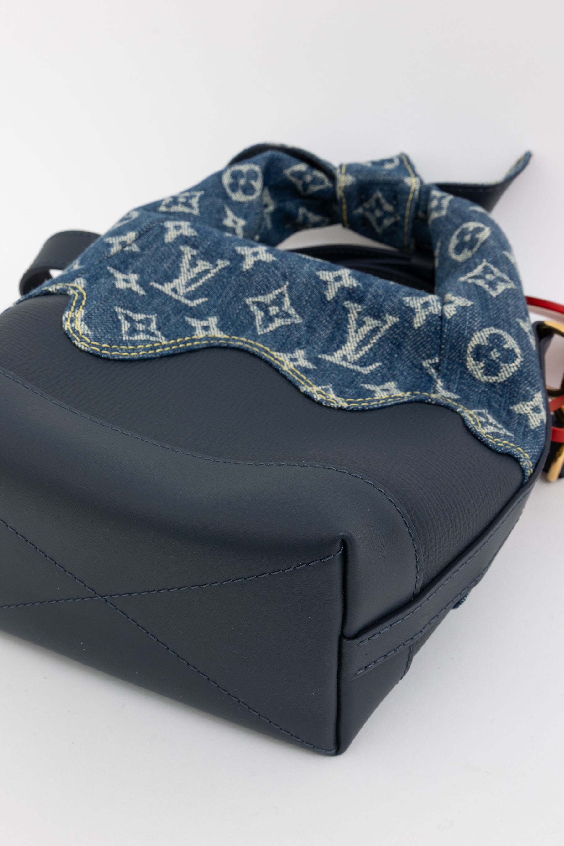 x Nigo Taurillon Monogram Denim Japanese Cruiser Bag