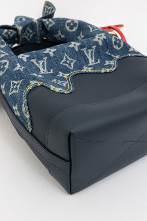 x Nigo Taurillon Monogram Denim Japanese Cruiser Bag