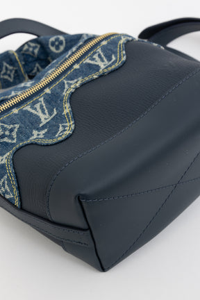 x Nigo Taurillon Monogram Denim Japanese Cruiser Bag