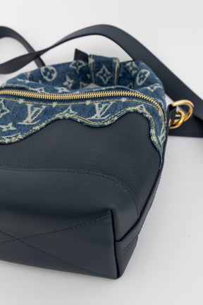 x Nigo Taurillon Monogram Denim Japanese Cruiser Bag