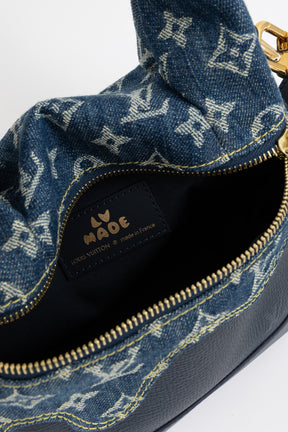 x Nigo Taurillon Monogram Denim Japanese Cruiser Bag