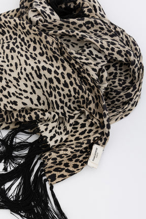 Leopard Baby Cat Print Scarf