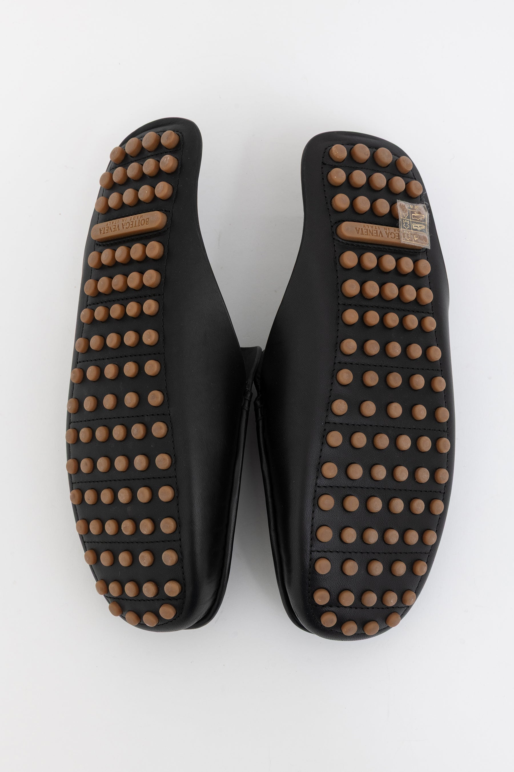 Intrecciato Leather Backless Loafers