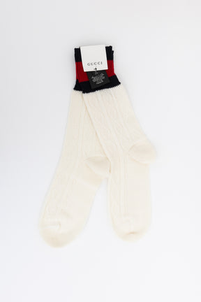 Argyle Knit Crew Socks