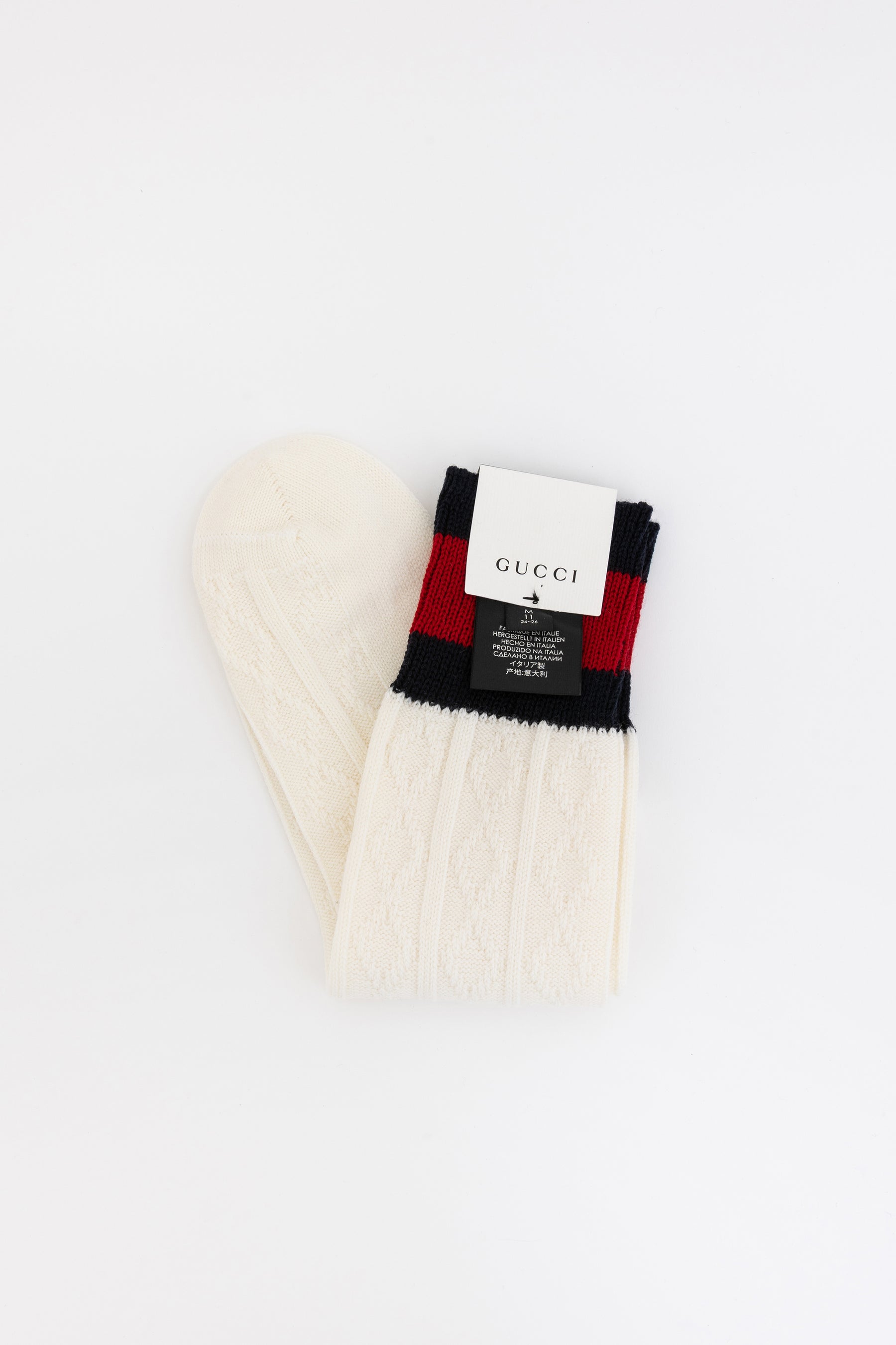 Argyle Knit Crew Socks