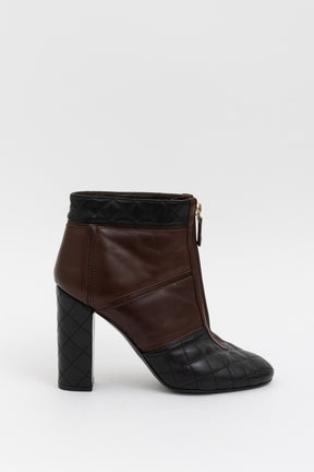 Quilted Zip Front Boots