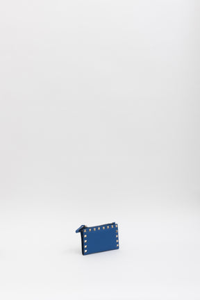 Rockstud Zip Card Case