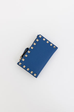 Rockstud Zip Card Case
