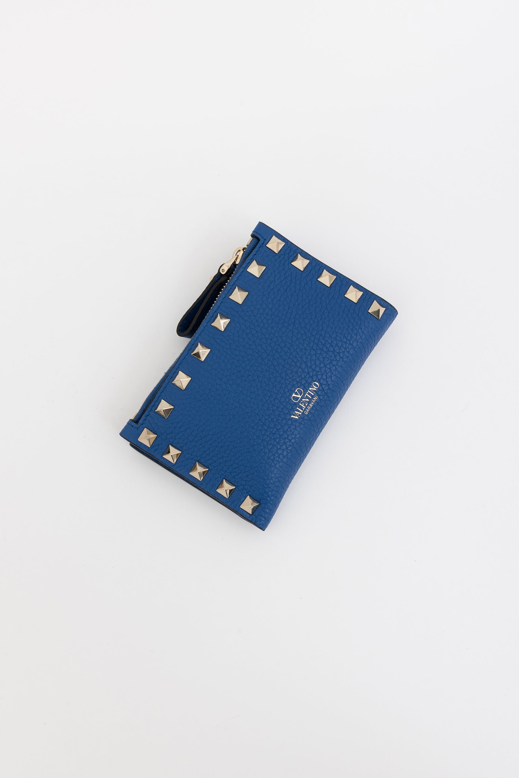 Rockstud Zip Card Case