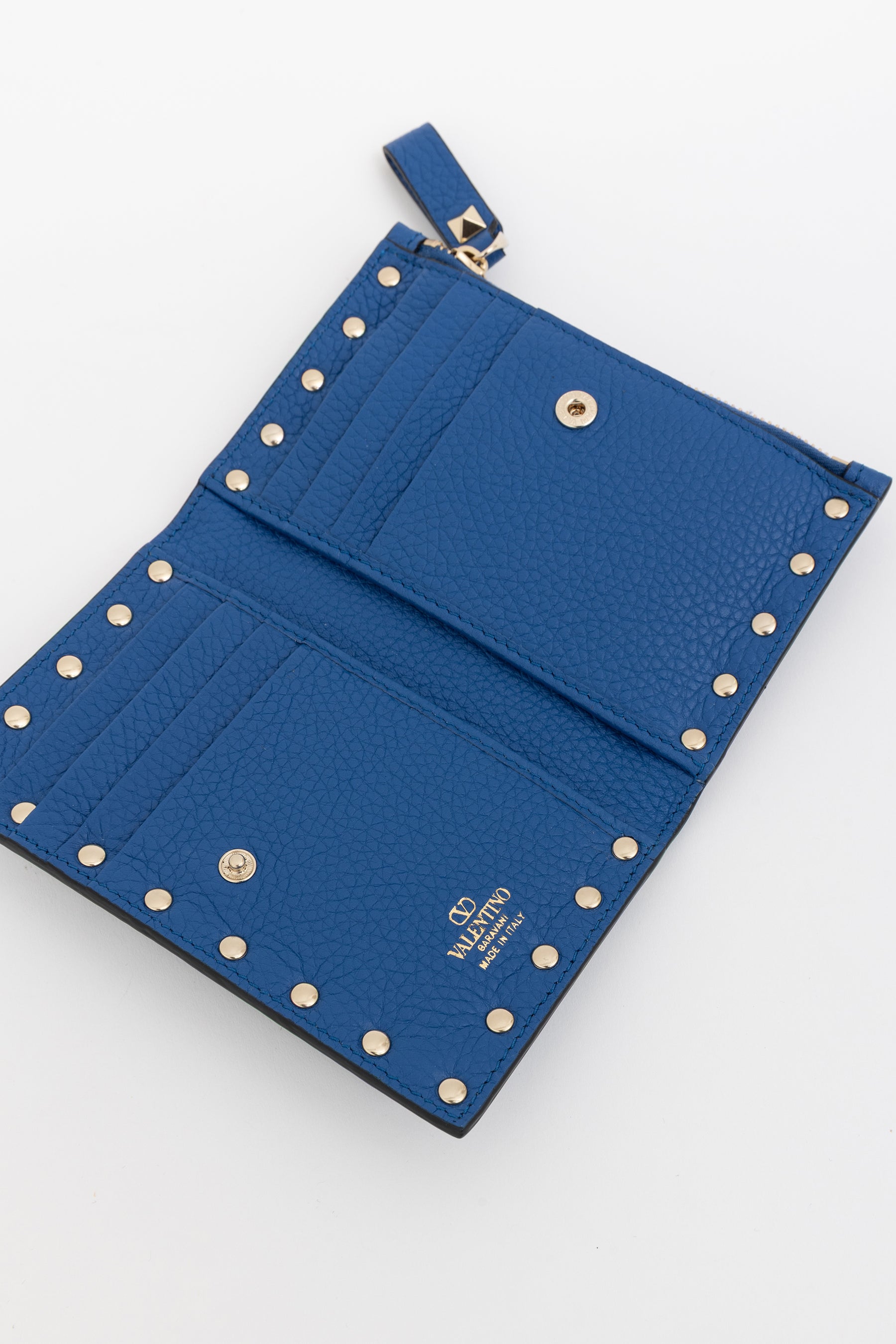 Rockstud Zip Card Case