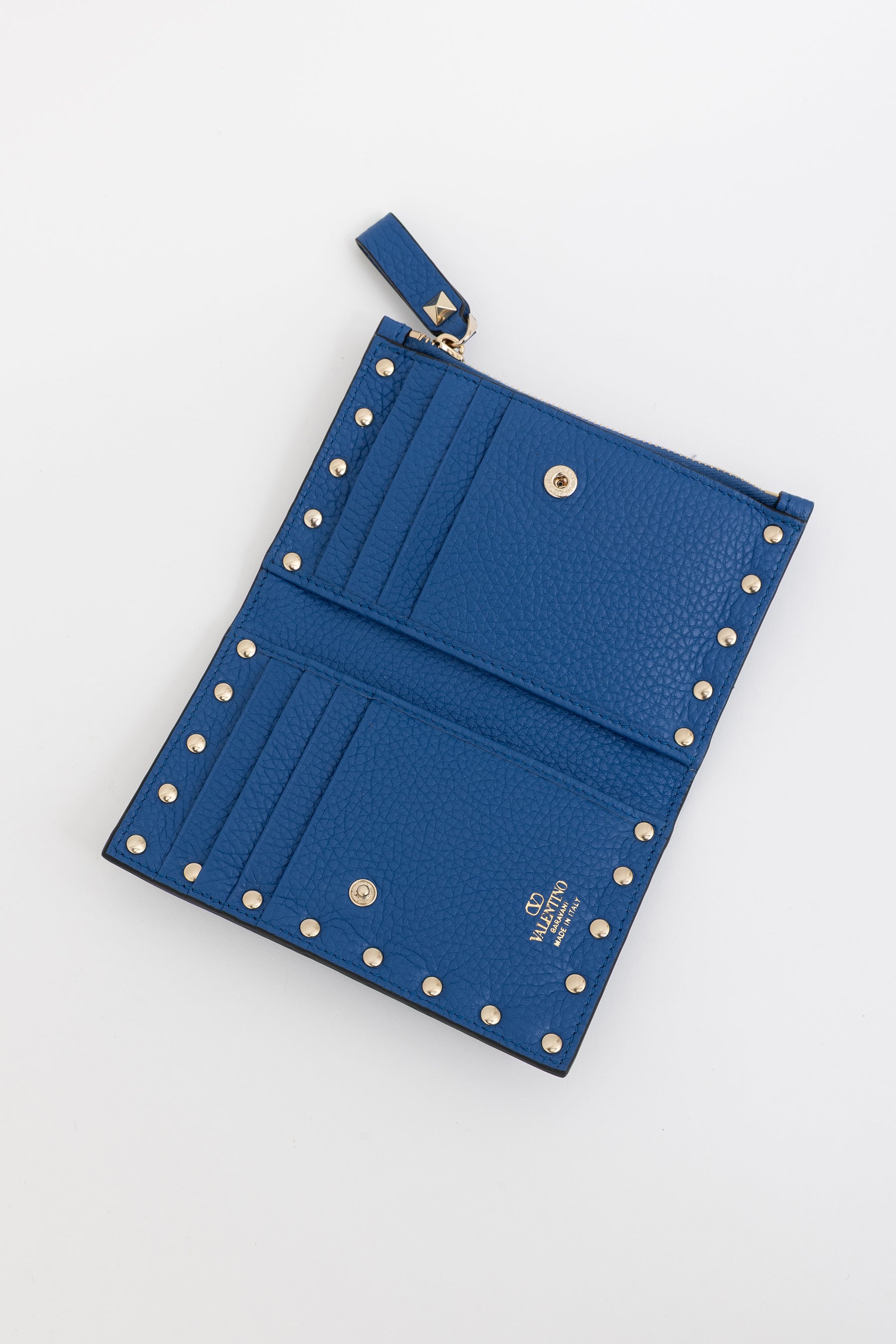 Rockstud Zip Card Case