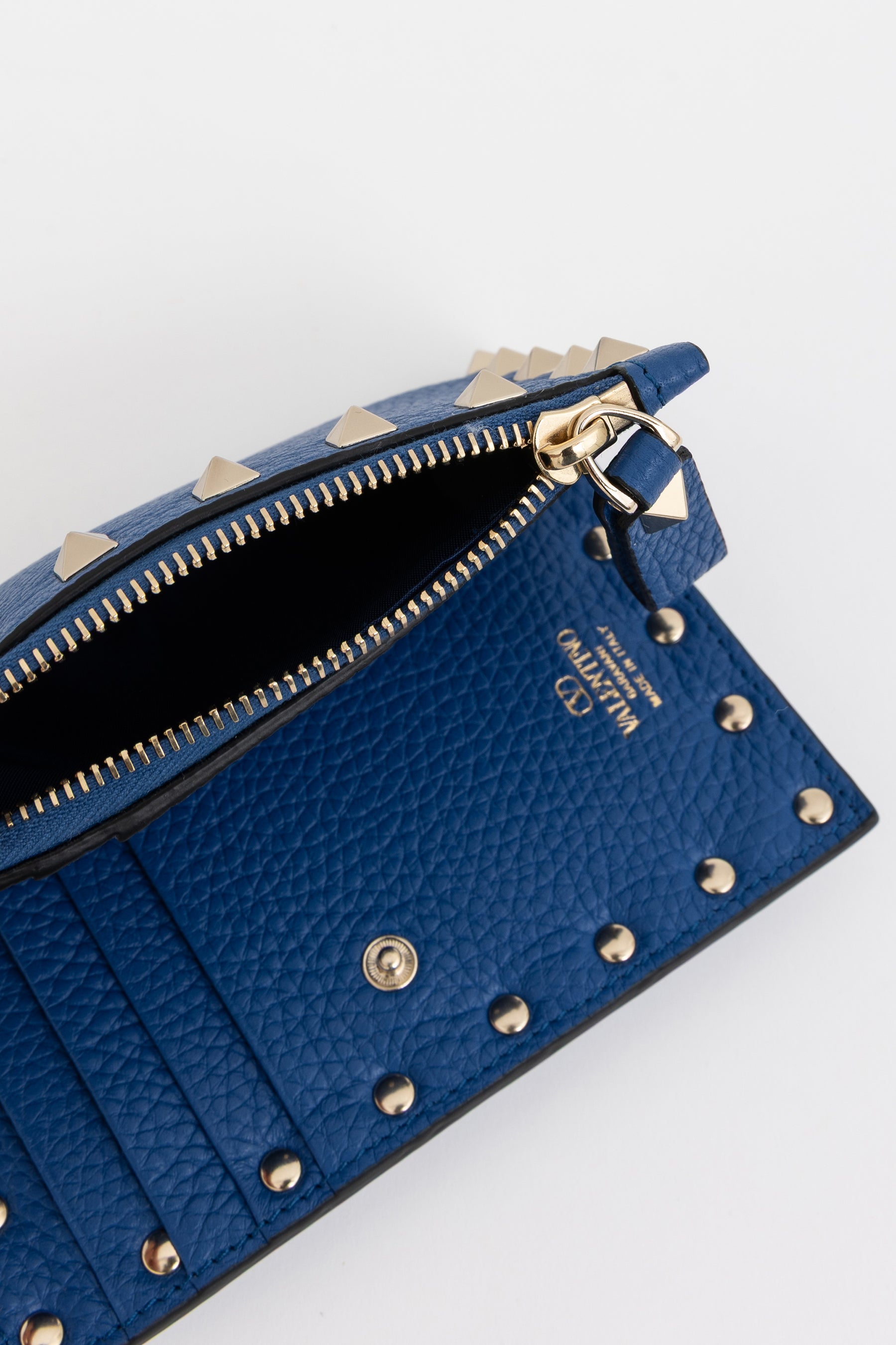 Rockstud Zip Card Case