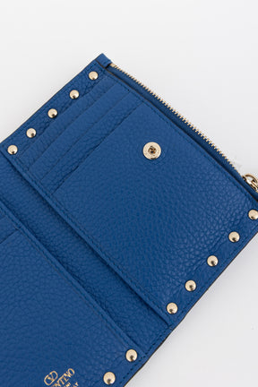 Rockstud Zip Card Case