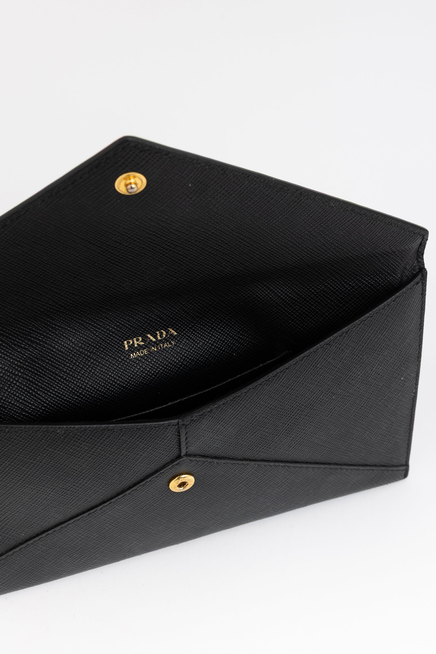 Saffiano Metal Envelope Wallet