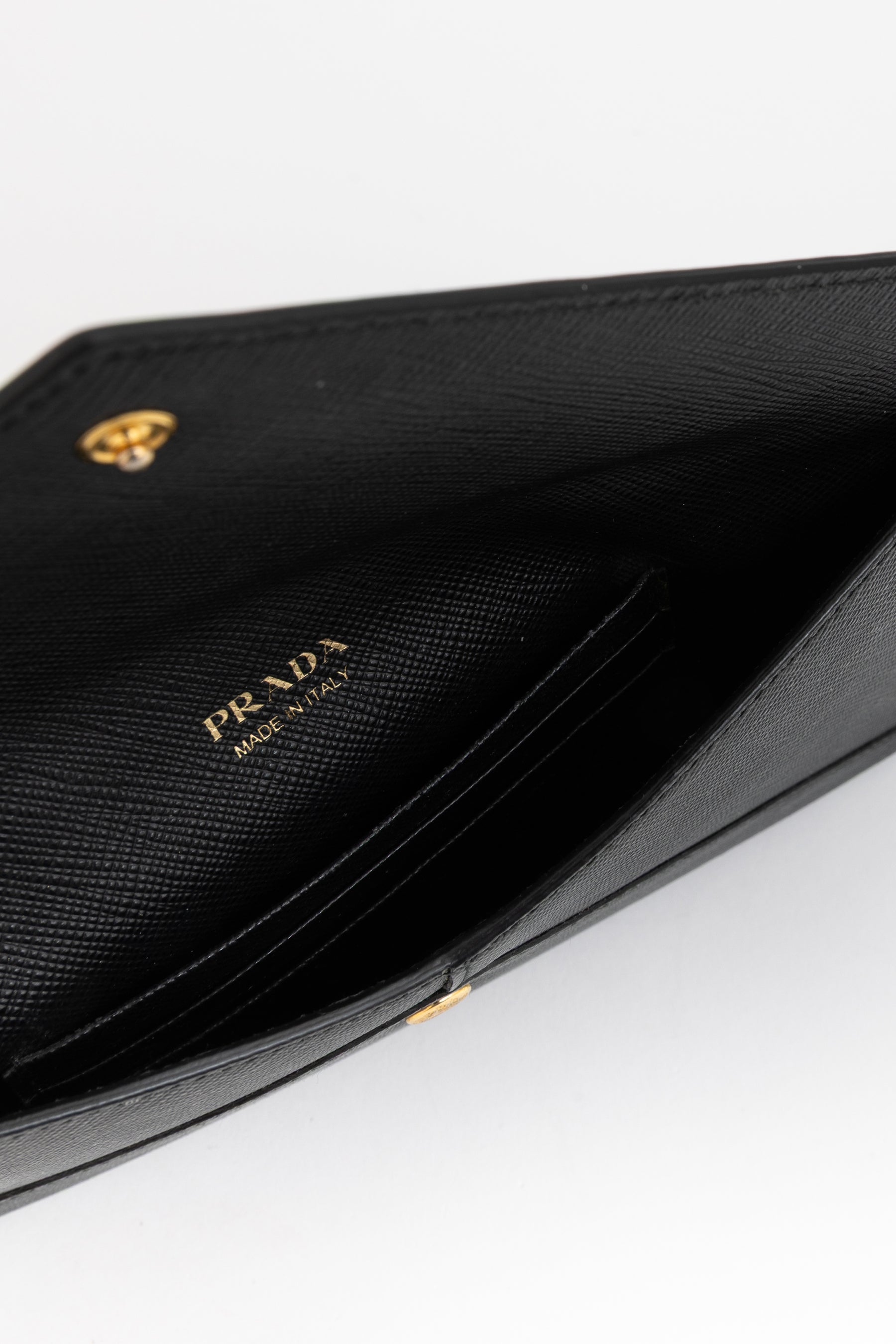 Saffiano Metal Envelope Wallet