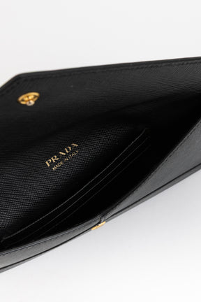 Saffiano Metal Envelope Wallet
