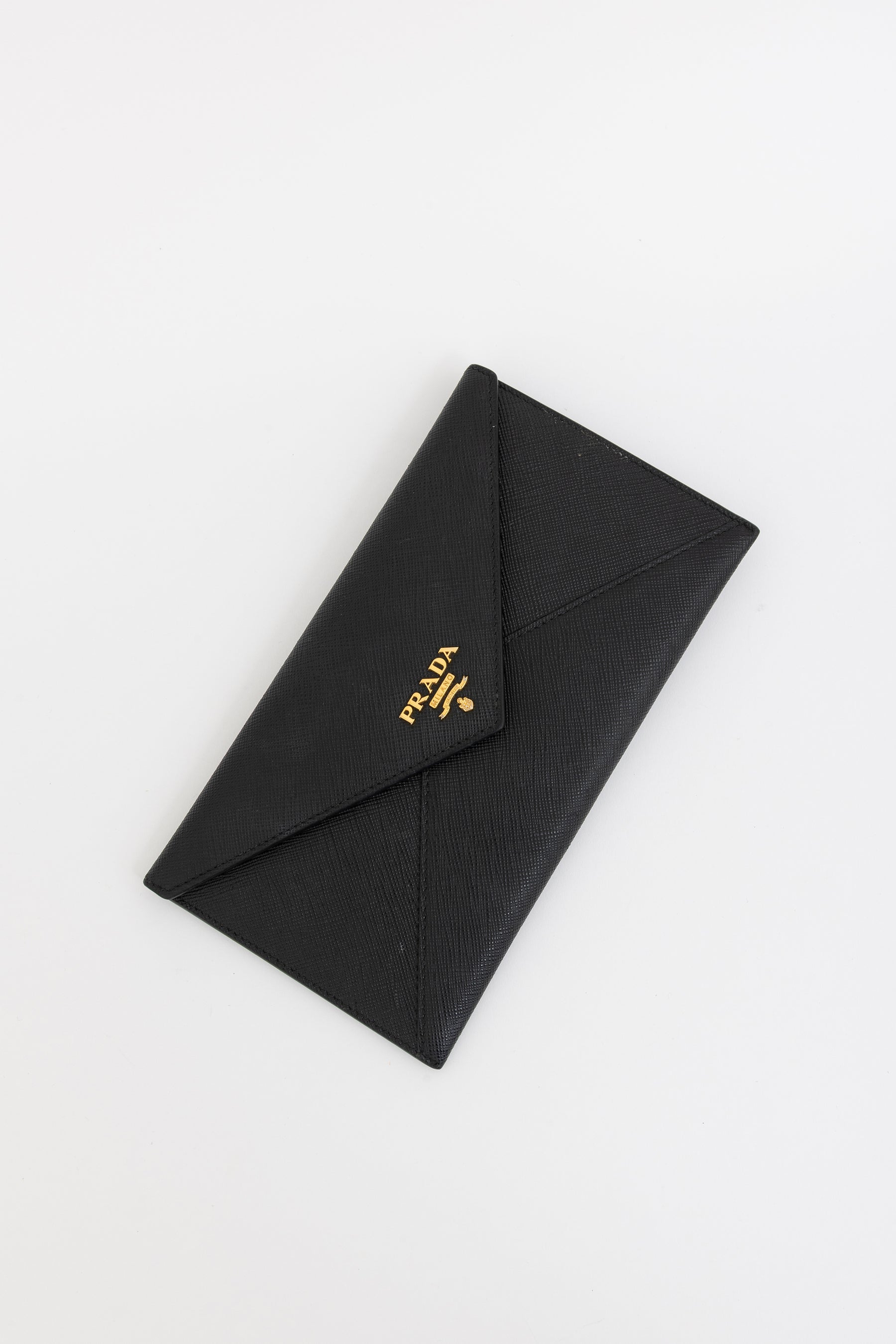 Saffiano Metal Envelope Wallet
