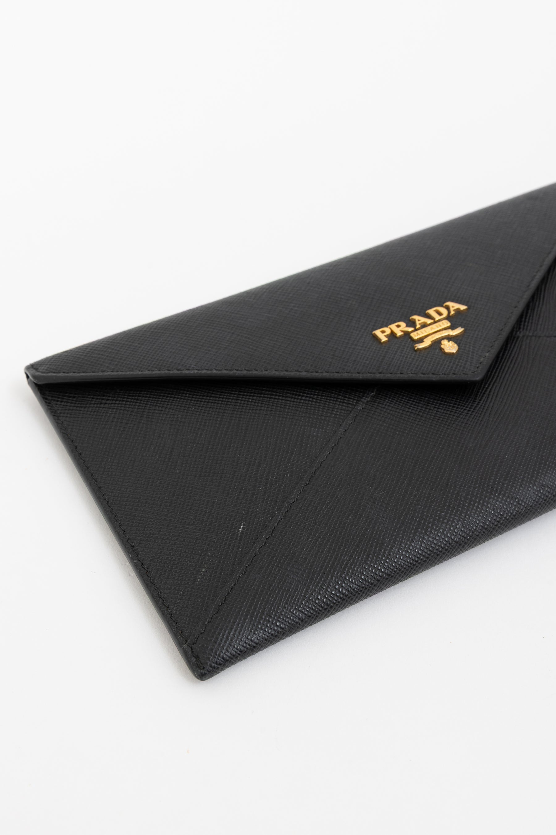Saffiano Metal Envelope Wallet