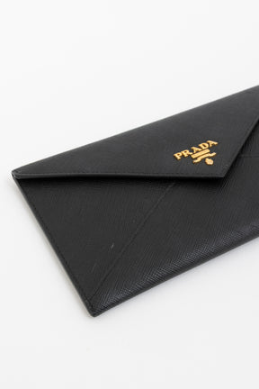 Saffiano Metal Envelope Wallet