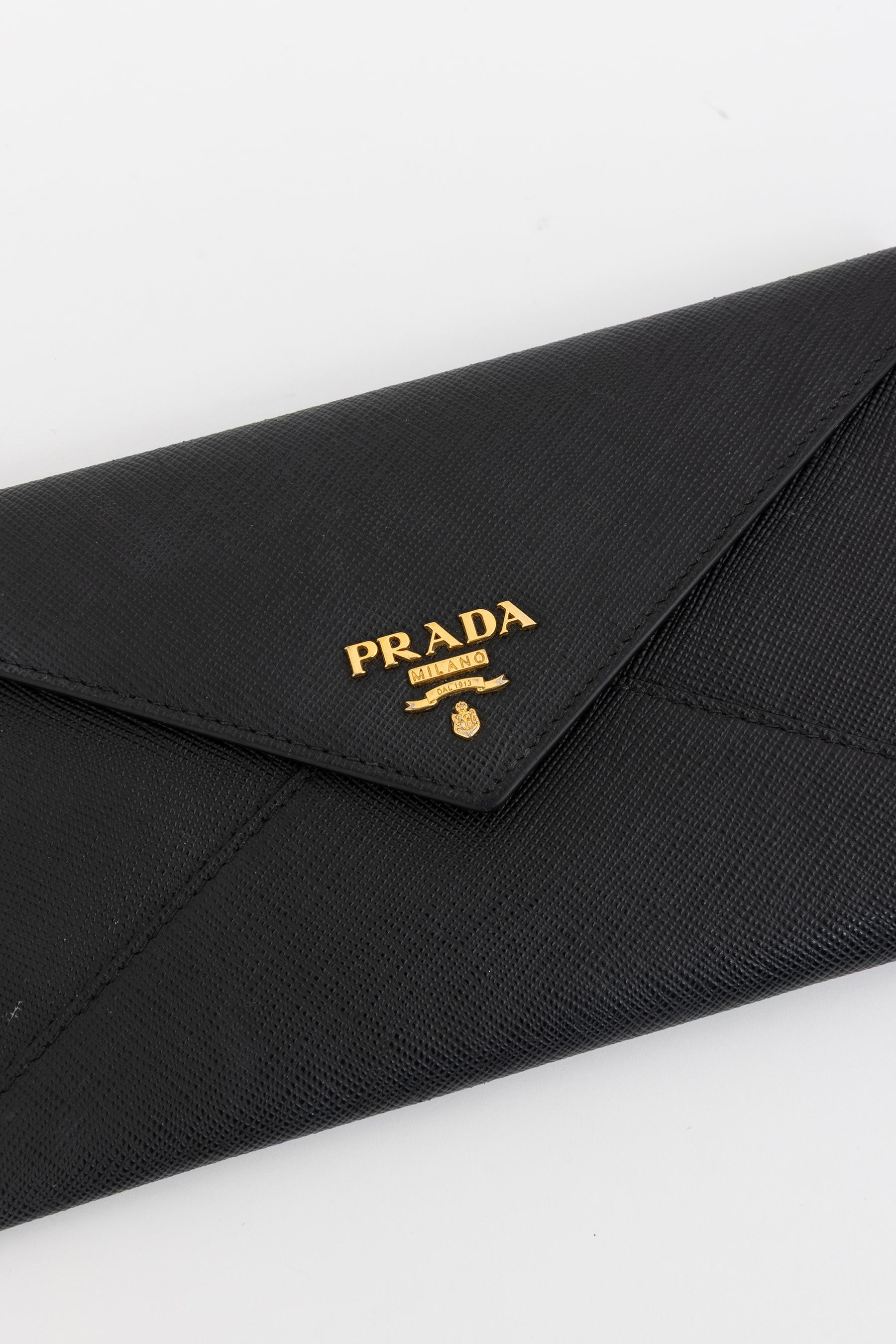 Saffiano Metal Envelope Wallet